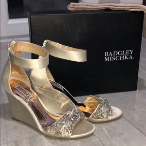 Badgley Mischka Lauren Ankle Strap Wedge Sandal